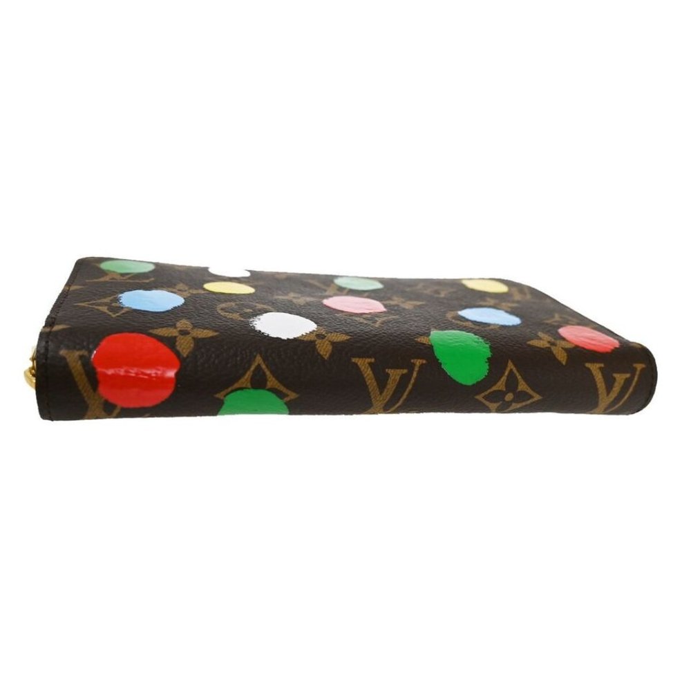 LOUIS VUITTON LV × YK Long Zippy Wallet Monogram 3D Dots Brown M81864 - Picture 8 of 16